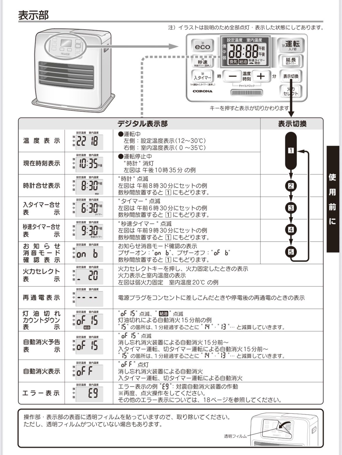 コロナ FH-ST3624E4 W 木造10畳 コンクリート13畳まで 石油ファンヒーター WWW_KANDAIZUMI_COM