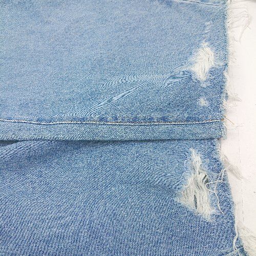 ◇ ⊂ THE REAL VINTAGE LOOK 綿 ダメージ加工 デニム サイズXS
