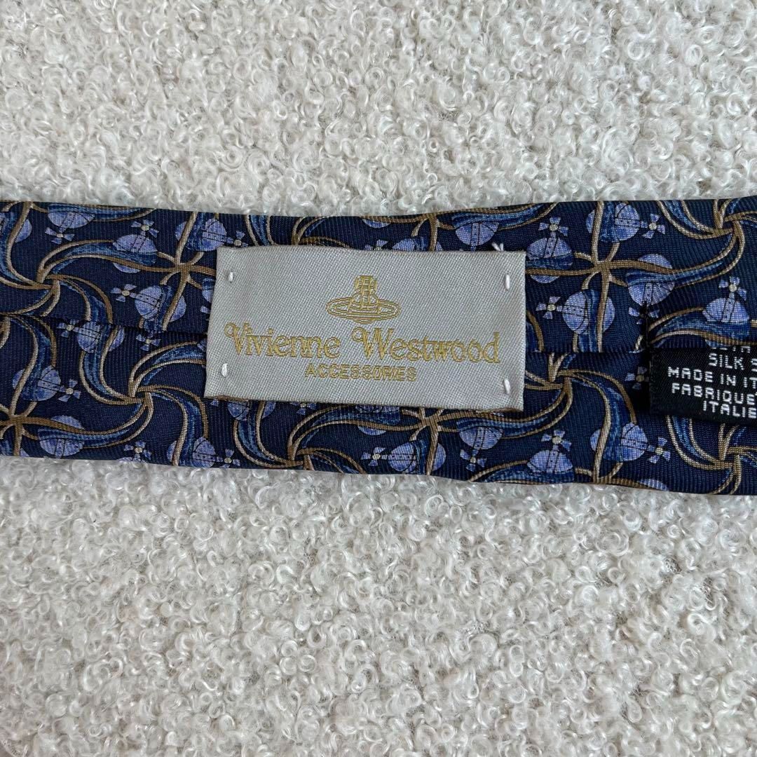 【美品】Vivienne Westwood ネクタイ オーブ ブラック シルク 極美品 ヴィヴィアンウエストウッド ネクタイ オーブ ブラック