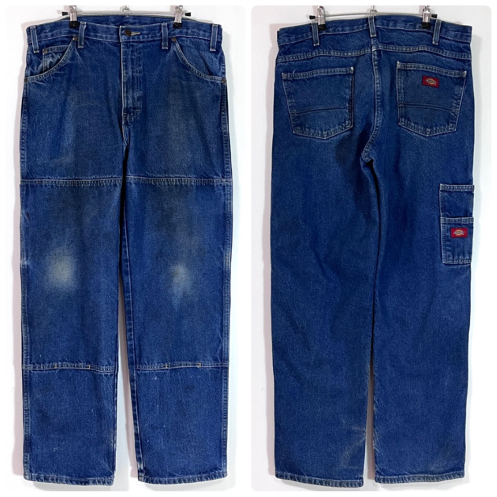 Dickies ディッキーズ W36 L32 ダブルニー ヘビーオンス デニム 