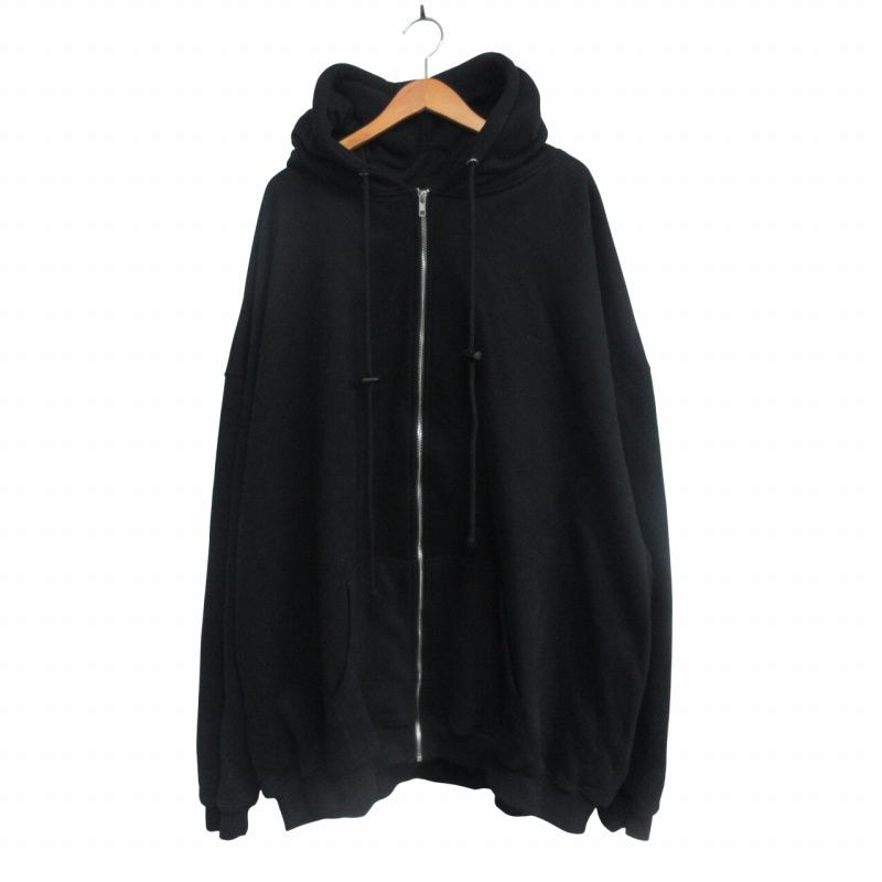 IKUMI イクミ HORN ZIP HOODIE 猫耳 フーディ ロゴ刺繍 パーカー 
