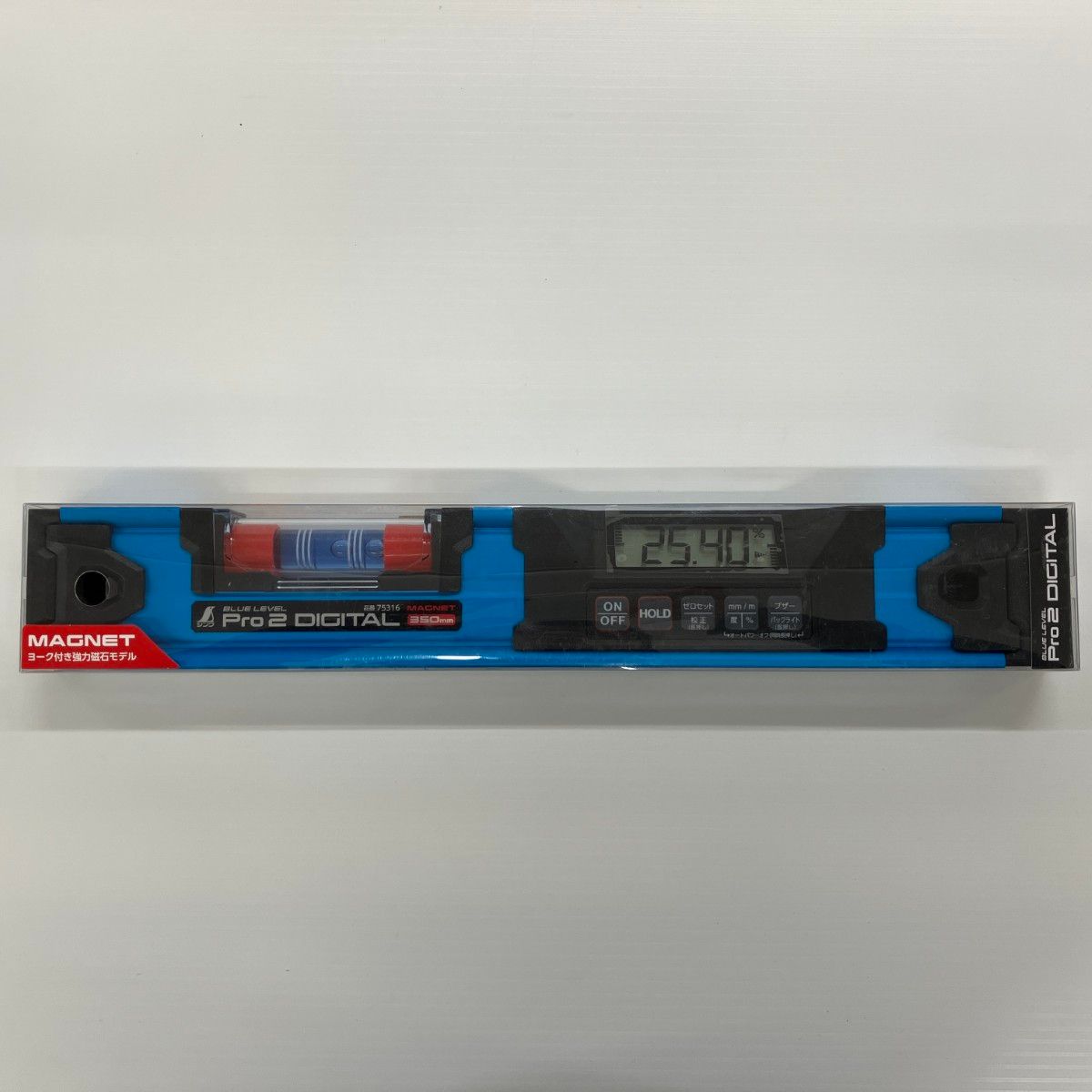 シンワ測定 水平器 75316 ブルー ブルーレベル Pro２ デジタル350㎜ 防塵防水 マグネット付