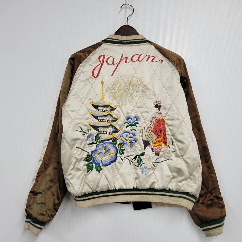 品 TAILOR TOYO テーラー東洋 SOUVENIR JACKET M18484 スーベニアジャケット 虎×鷹×舞妓×三重塔 スカジャン アウター 145-251024-as-09-izu