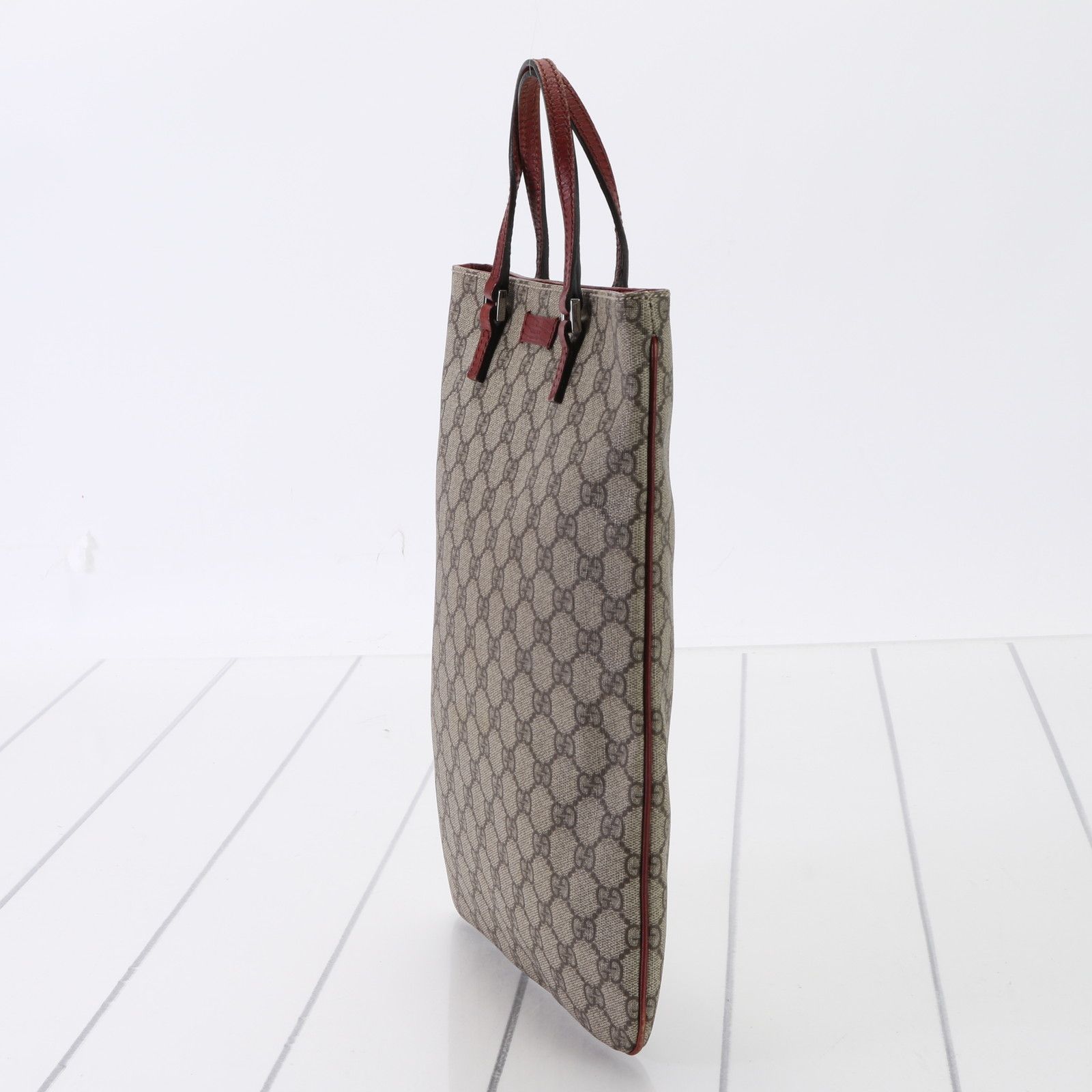 GUCCI グッチ GGスプリーム ビジネスバッグ トート A4対応 ショルダー GUCCI - GUCCI グッチ 2way トートバッグ ビジネスバッグ GG