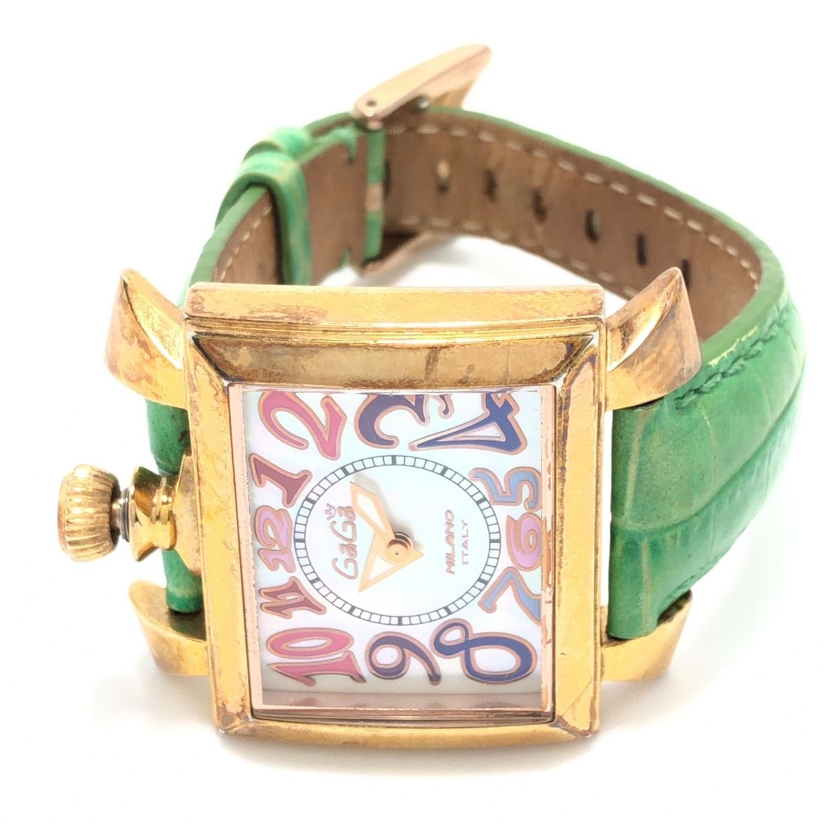 GAGA MILANO(ガガミラノ) 腕時計 ナポレオーネ レディース グリーン 