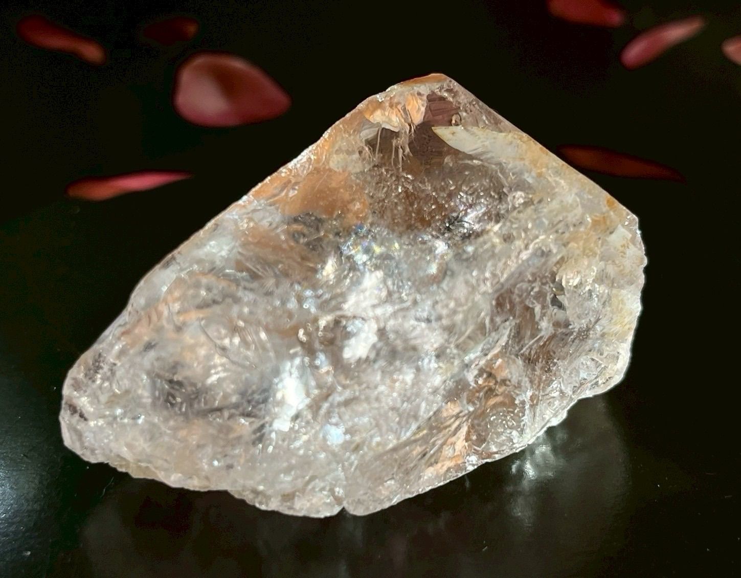 ゴイアス州産 レッド レムリアンシードクリスタル 原石 水晶 ヘマタイト