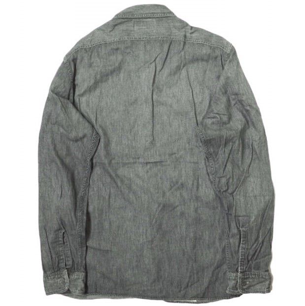 RRL ダブルアールエル BLACK DENIM WORK SHIRT ブラックデニムワークシャツ 782658842001 L ブラック  Double RL グランメゾン東京 木村拓哉 キムタク トップス g13192 - メルカリ