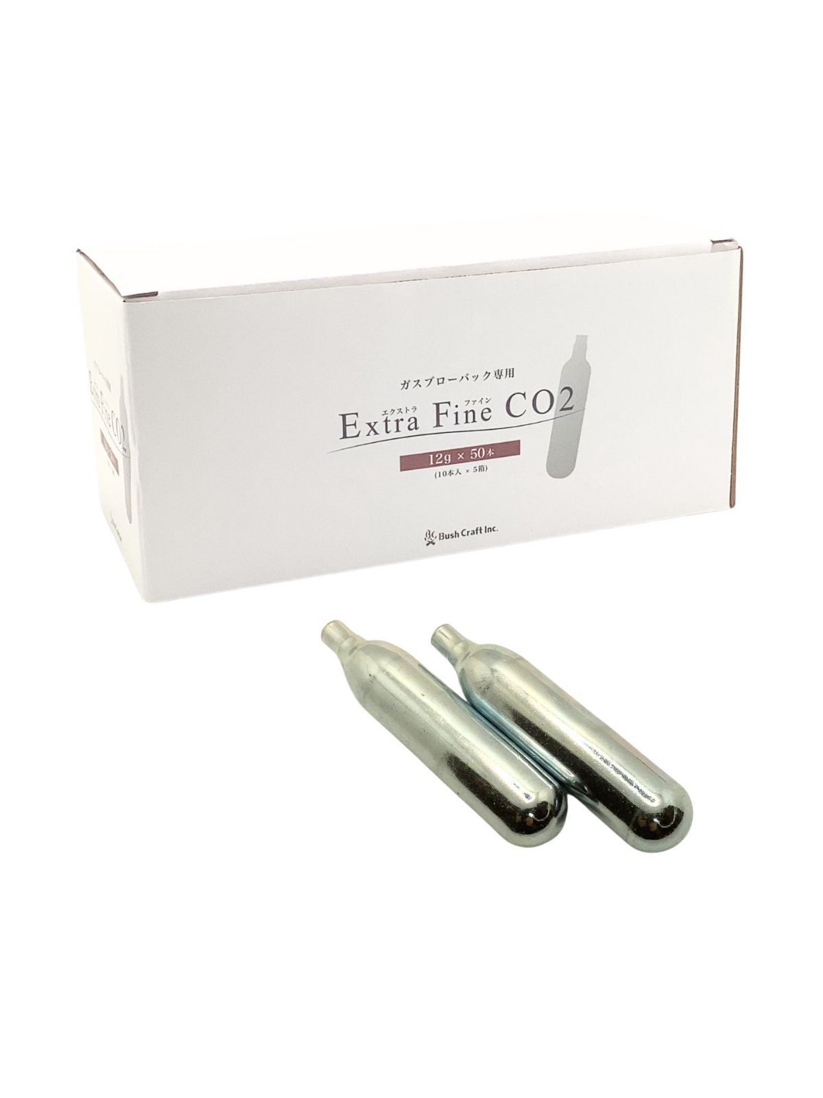 ブッシュクラフトエクストラファイン CO2 カートリッジ ボンベ 12g 50