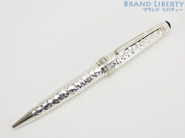 【レア美品】モンブラン　MONT BLANC　マイスターシュテュック　ソリテール　マルトレ　ミッドサイズ　ツイスト式　ボールペン　シルバー　SV925　 シルバー925　スターリングシルバー　銀製　115099