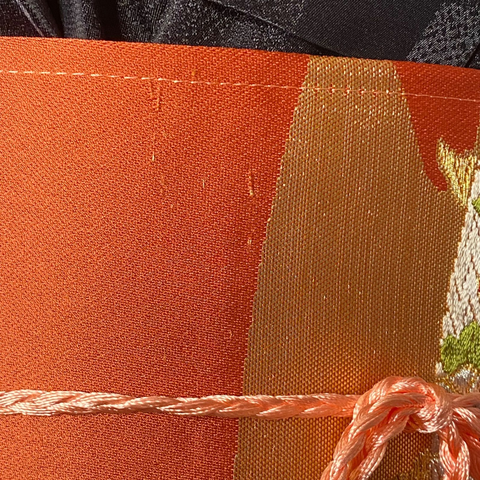 セミロング ワンピース｜洗える化繊素材＆名古屋帯サッシュベルト付き