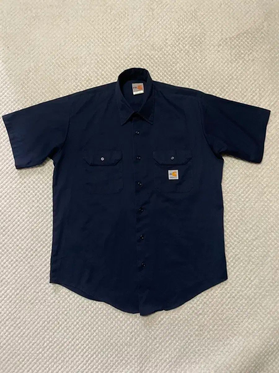 L Carhartt FR Carhartt カーハート 半袖 ワーク シャツ ネイビー