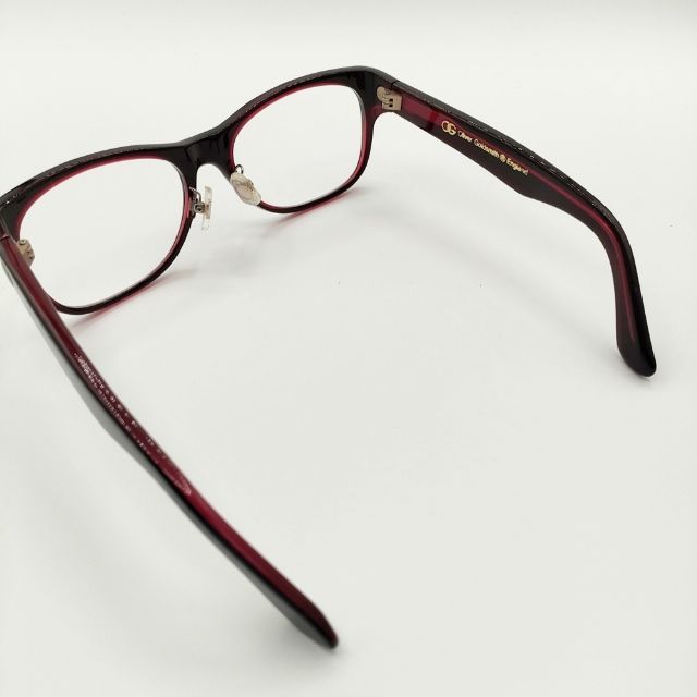 Oliver Goldsmith CAT 55□17-132 度なし メガネ ブラック レッド  