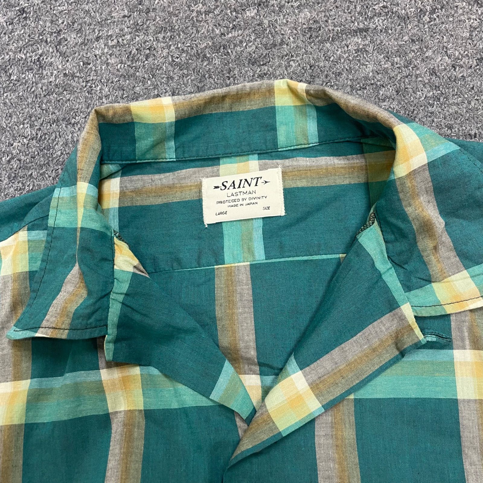 SAINT MICHAEL × LASTMAN 25SS LM CHECK SHIRT チェックシャツ 長袖 