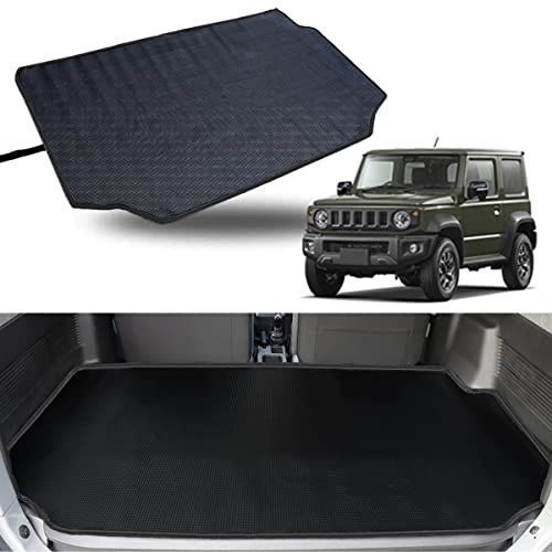 ジムニー改良版 新型ジムニー用 ラゲッジマット JB64W JB74W ラゲッジマット 撥水 荷台マット 汚れに強い 後部座席 滑り止め ゴム製 耐久性 取付簡単 ジムニー用 ブラック