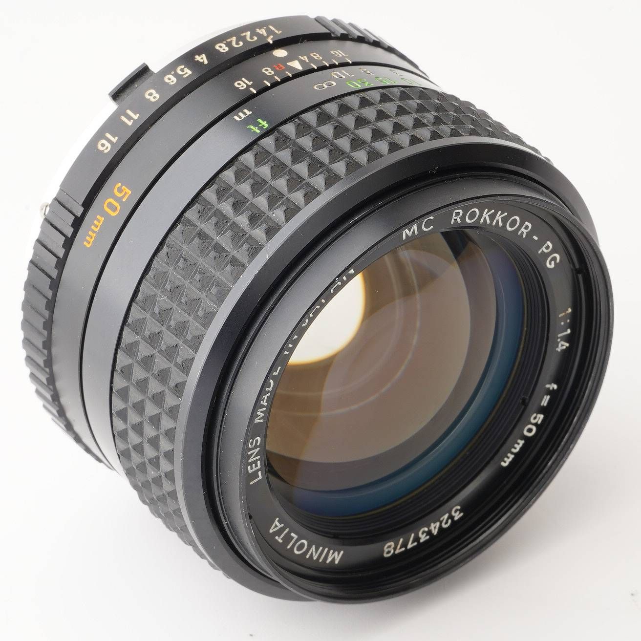 MINOLTA ミノルタ MC ROKKOR-PG セール 50mm F/1.4 単焦点レンズ