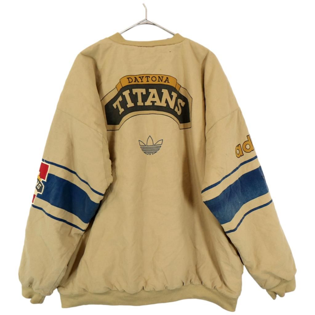 80年代 adidas アディダス デイトナ・タイタンズ ベージュ 中古 古着 80年代 adidas アディダス デイトナ・タイタンズ プルオーバー