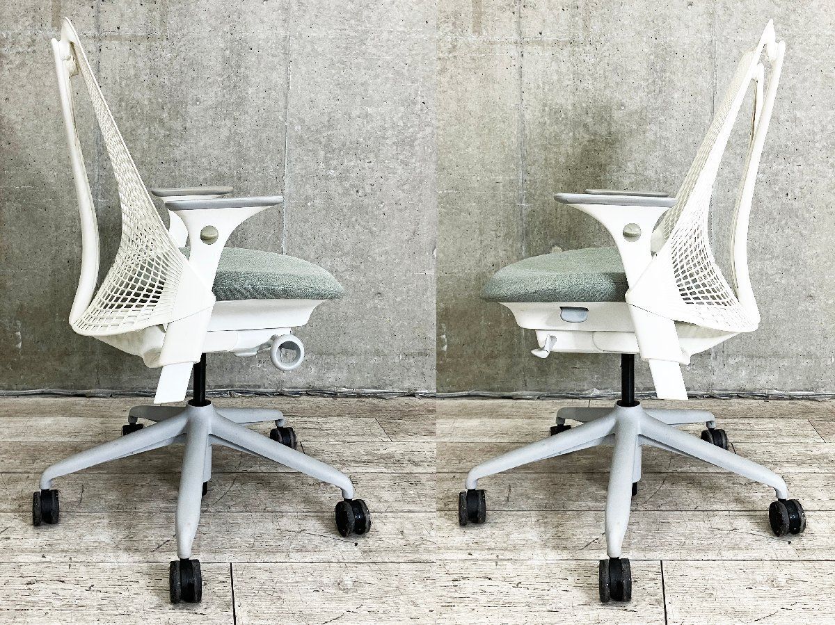 HermanMiller ハーマンミラー セイルチェア 肘付 前傾機能付き フェザーグレー MARWIL-DEMENAGEMENTS_CH