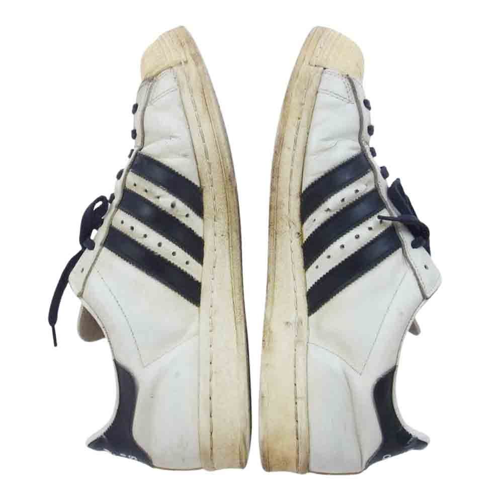 adidas アディダス 70s ~ 80s France製 フランス製 SUPER STAR スーパースター ローカット スニーカー ブラック系 ホワイト系 27.5cm【中古】