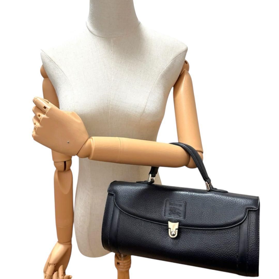 Burberry バーバリー ハンドバッグ ミニボストン レザー ノバチェック