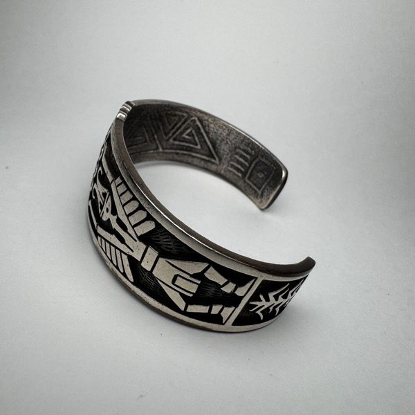 HOPI Gerald Lomaventema サンフェイス バングル ホピ族 Gerald Lomaventema サンフェイス トゥーファーキャスト