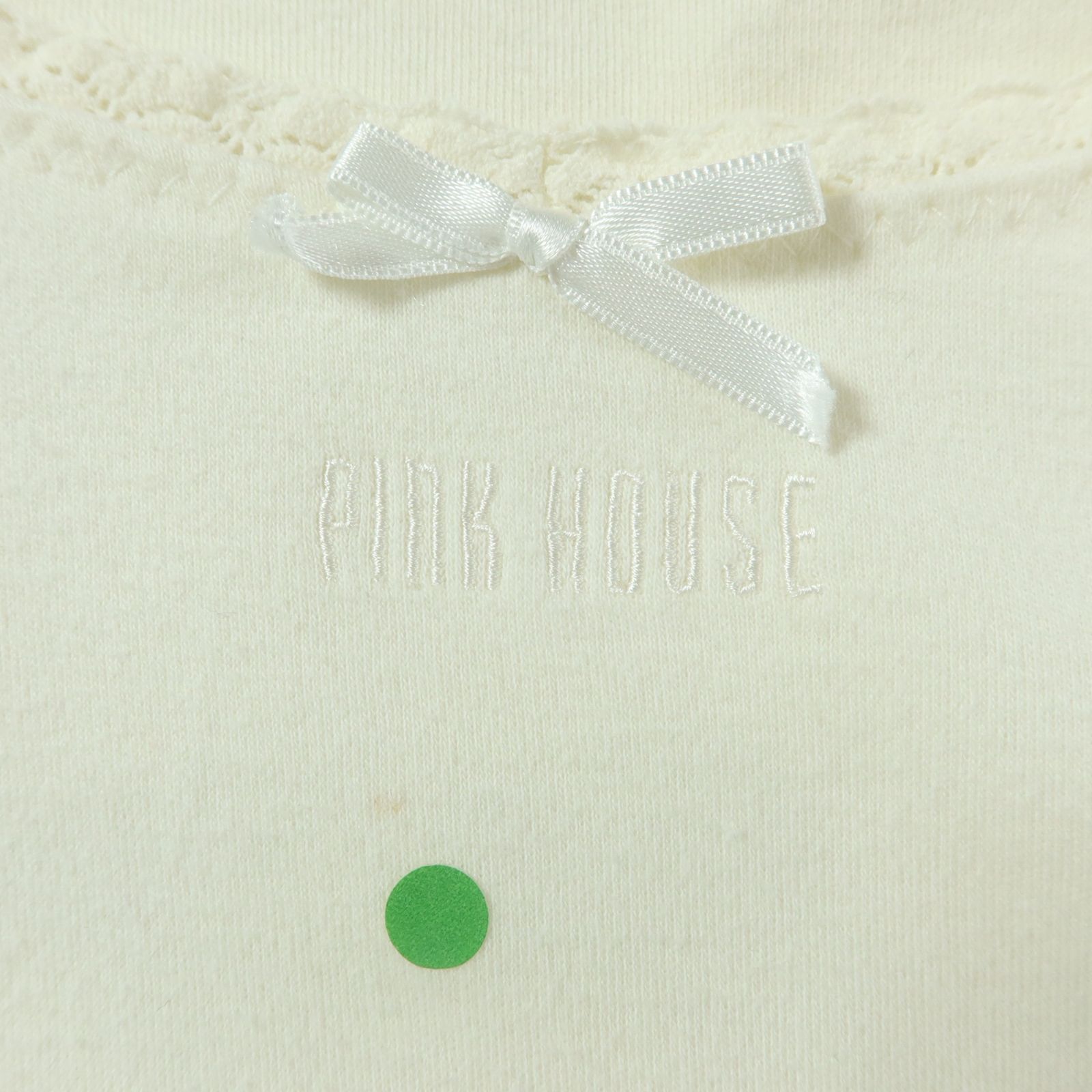 美品　ピンクハウス　サテンリボン使い半袖カットソー 美品 ピンクハウス サテンリボン使い半袖カットソー - メルカリ