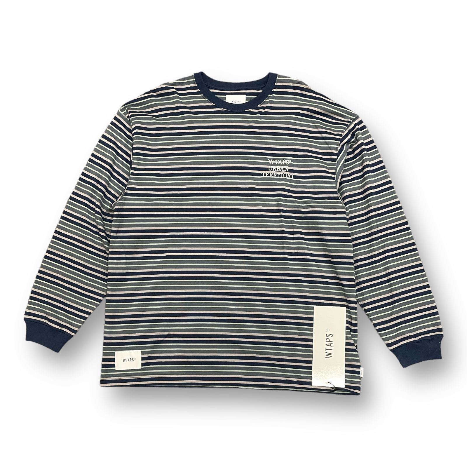 新品 Wtaps 23SS BDY 01 / LS / COTTON. TEXTILE. WUT 231ATDT-CSM20 ボーダー カットソー  Tシャツ ダブルタップス 231ATDT-CSM20 54587A 3