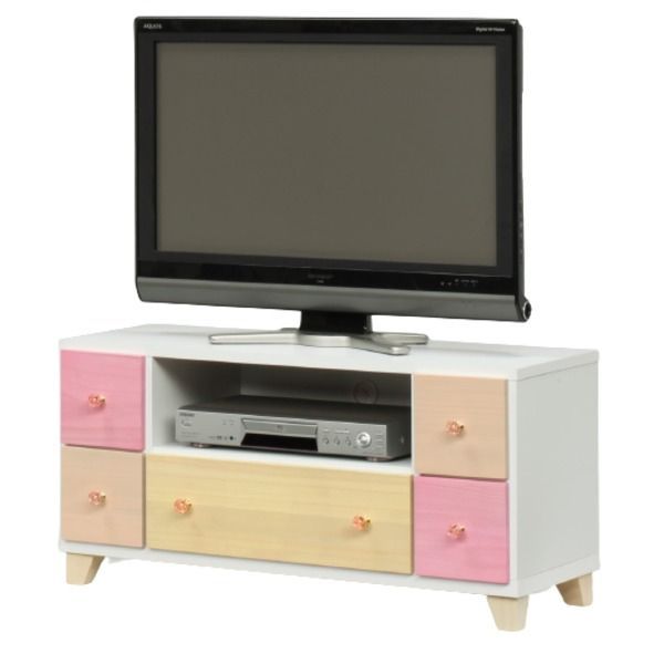  テレビ台 テレビボード 幅93.5cm ピンク系 日本製 木製 桐材 リビング ダイニング 子供部屋 ベッドルーム 完成品 テレビ台
