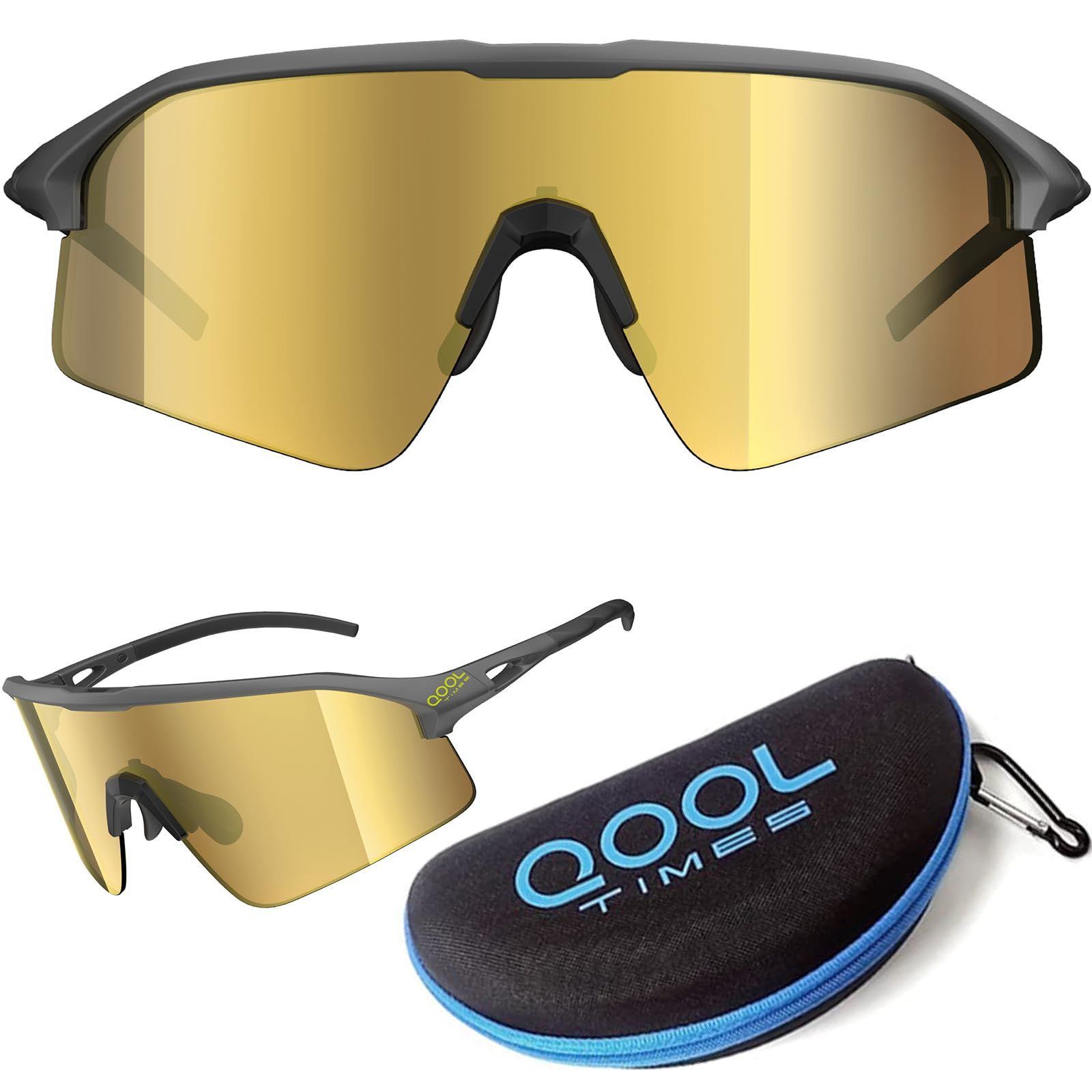 Living out your qool time] 偏光サイクリングサングラス 男女兼用