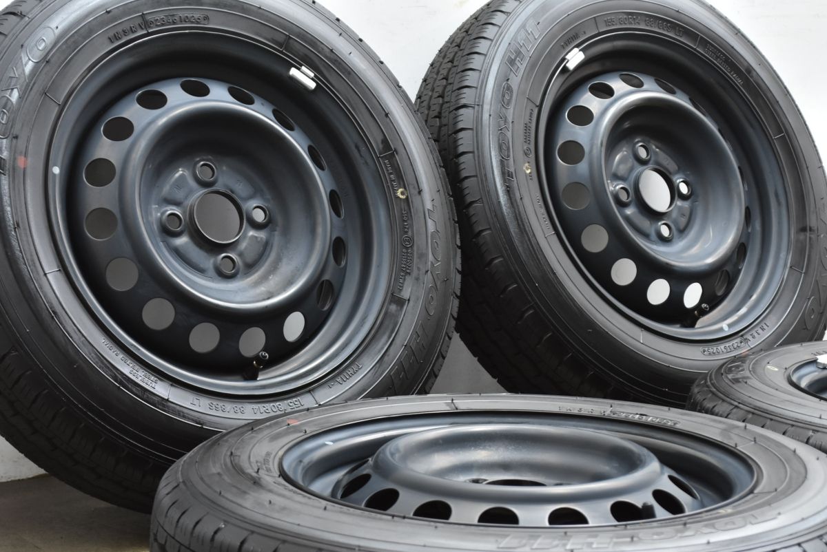 新車外し 製造 トヨタ プロボックス 純正 スチール 14in 5J 39 PCD100 トーヨー H11 155 80R14 88 86S LT サクシード 納車外し