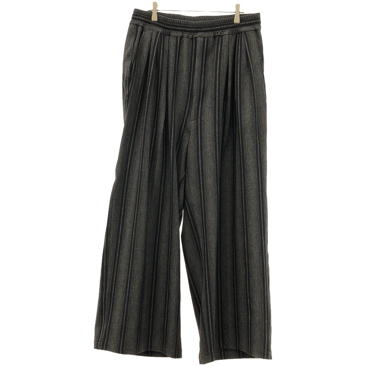 RAINMAKER レインメーカー 24AW FRENCH TWILL HAKAMA TROUSERS フレンチツイルハカマトラウザーズパンツ  RM242-028 ブラック系×グレー系 F - 売りオンラインストア