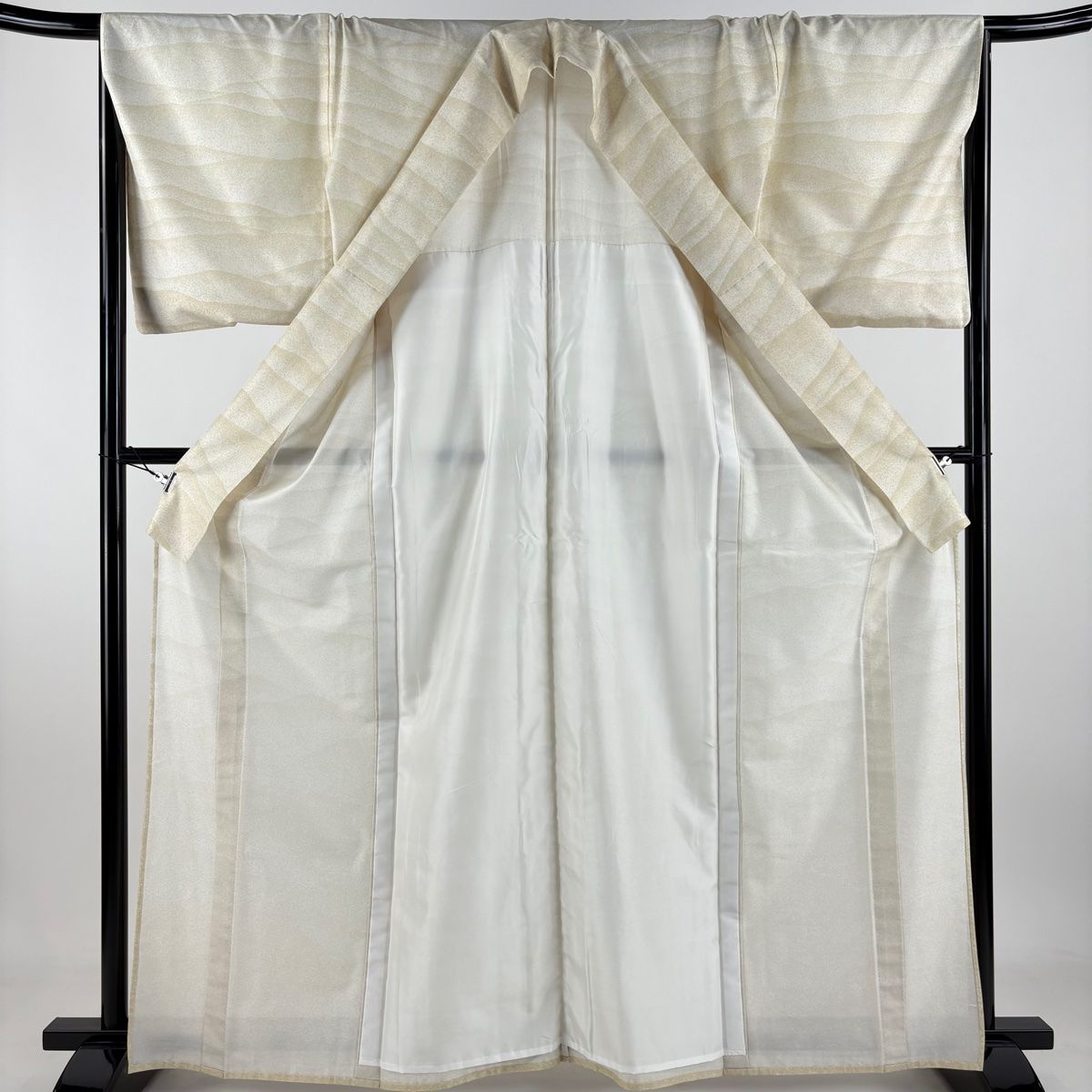 訪問着 身丈165cm 裄丈68cm L 薄物 牛首紬地 落款 雲海 ベージュ 正絹 WWW_OLIVIERBERNSTEIN_COM