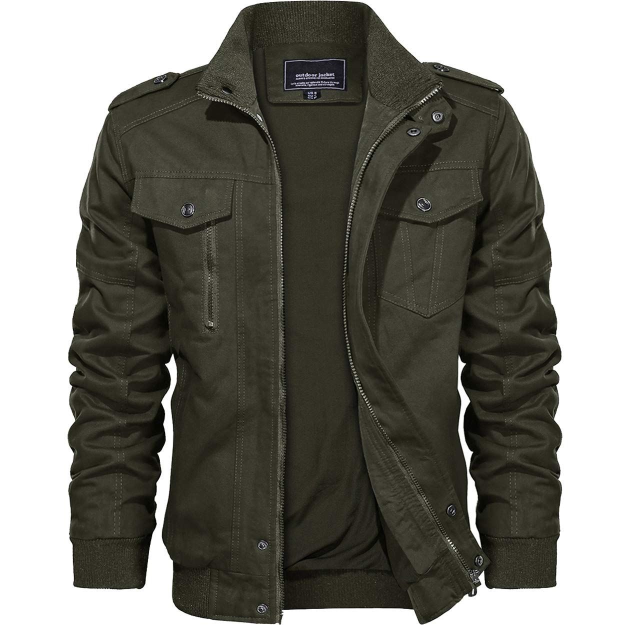 ジャンパー 無地 バイク ブルゾン アウトドア カーゴジャケット 作業着 