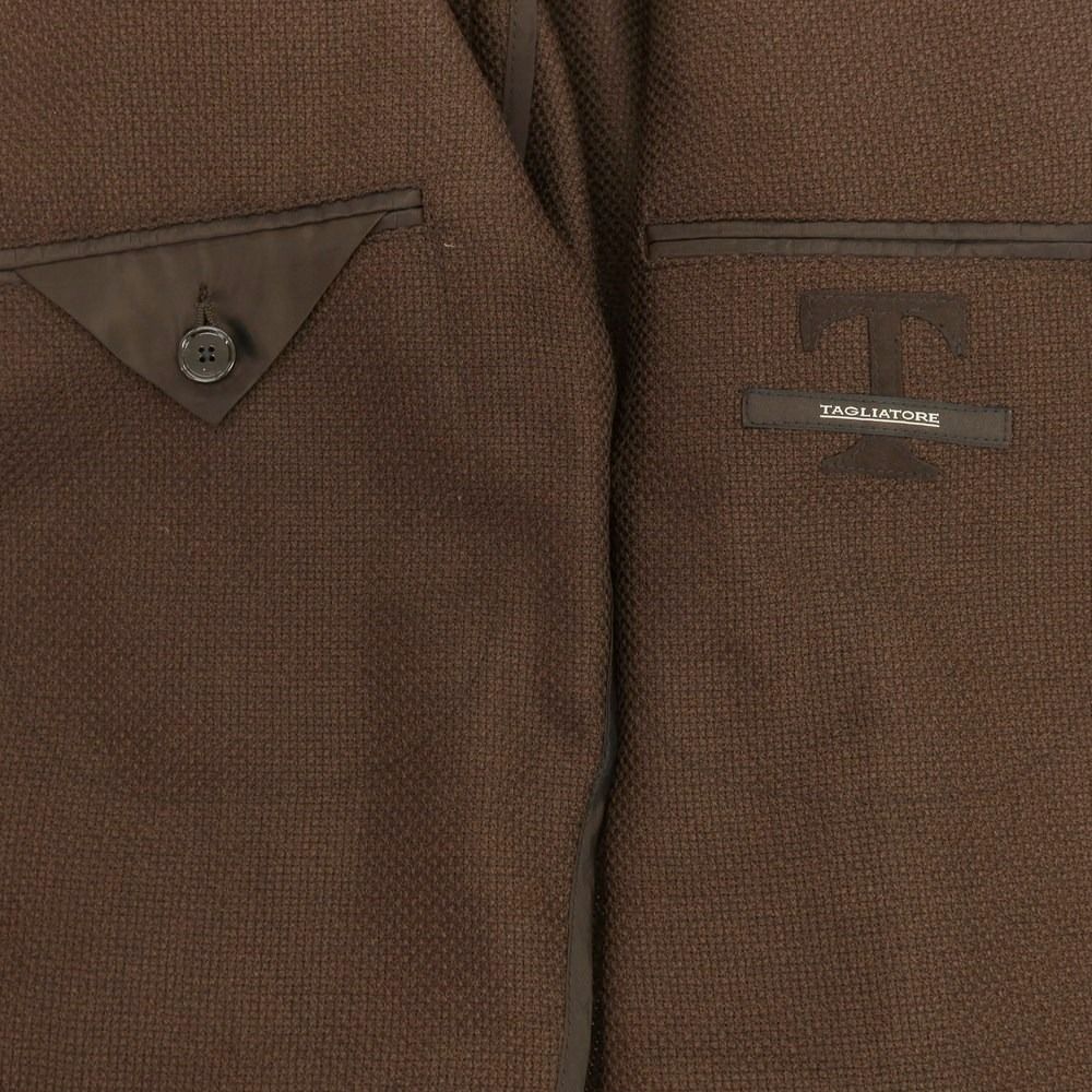 タリアトーレ TAGLIATORE ウール テーラードジャケット ブラウン サイズ44 メンズ KANDAIZUMI_COM