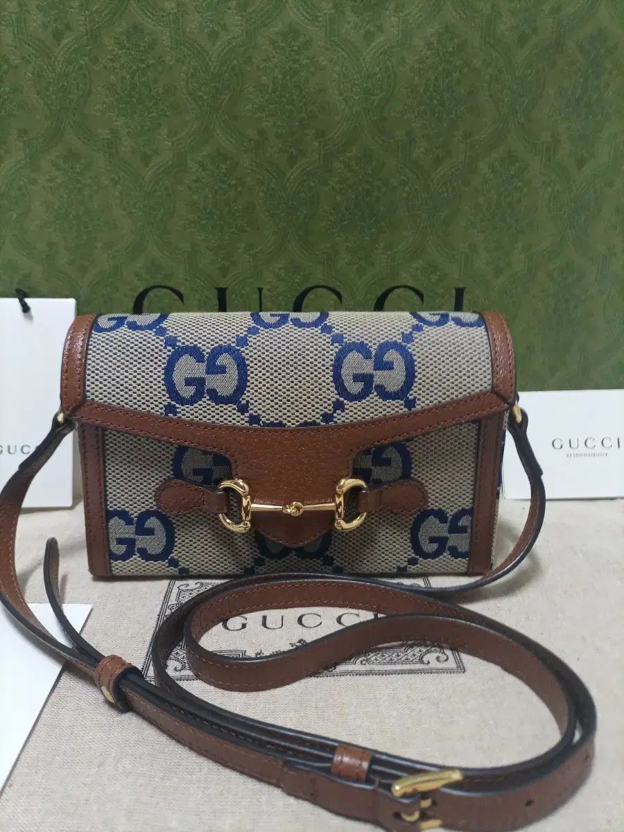 S グレード| 版 190 のみ GUCCI グッチ ホースビット 1955 ミニクロスボディバッグショルダーバッグ 正規品検品済み