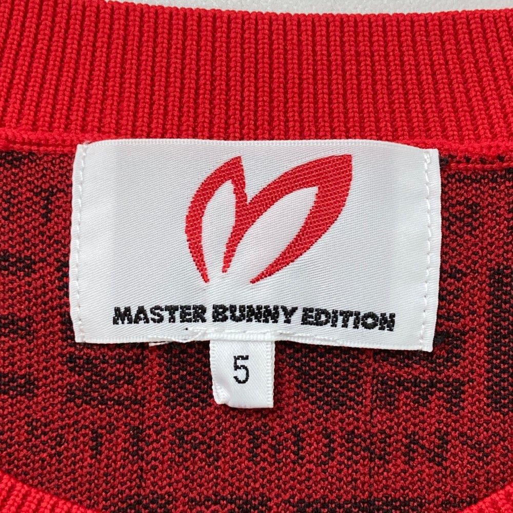 MASTER BUNNY EDITION セーター サイズ5 レッド 超美品】マスター