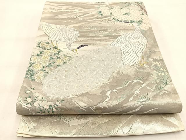 シルバー 花柄 孔雀の羽 袋帯　美保姿　きもの　帯　和服　和装 美保 姿 帯のおすすめ人気商品一覧 通販 - Yahoo!ショッピング