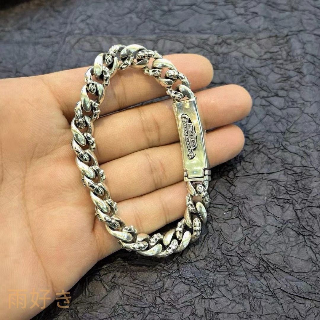 クラシッククロスフラワーロック式ブレスレット