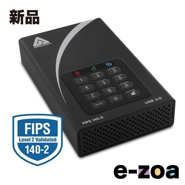 Apricorn アプリコーン Aegis Padlock DT セキュアストレージ 10TB 3.5インチ 外付け ADT-3PL256F-10TB R2 ADT-3PL256F-10TB R2 (2573520)
