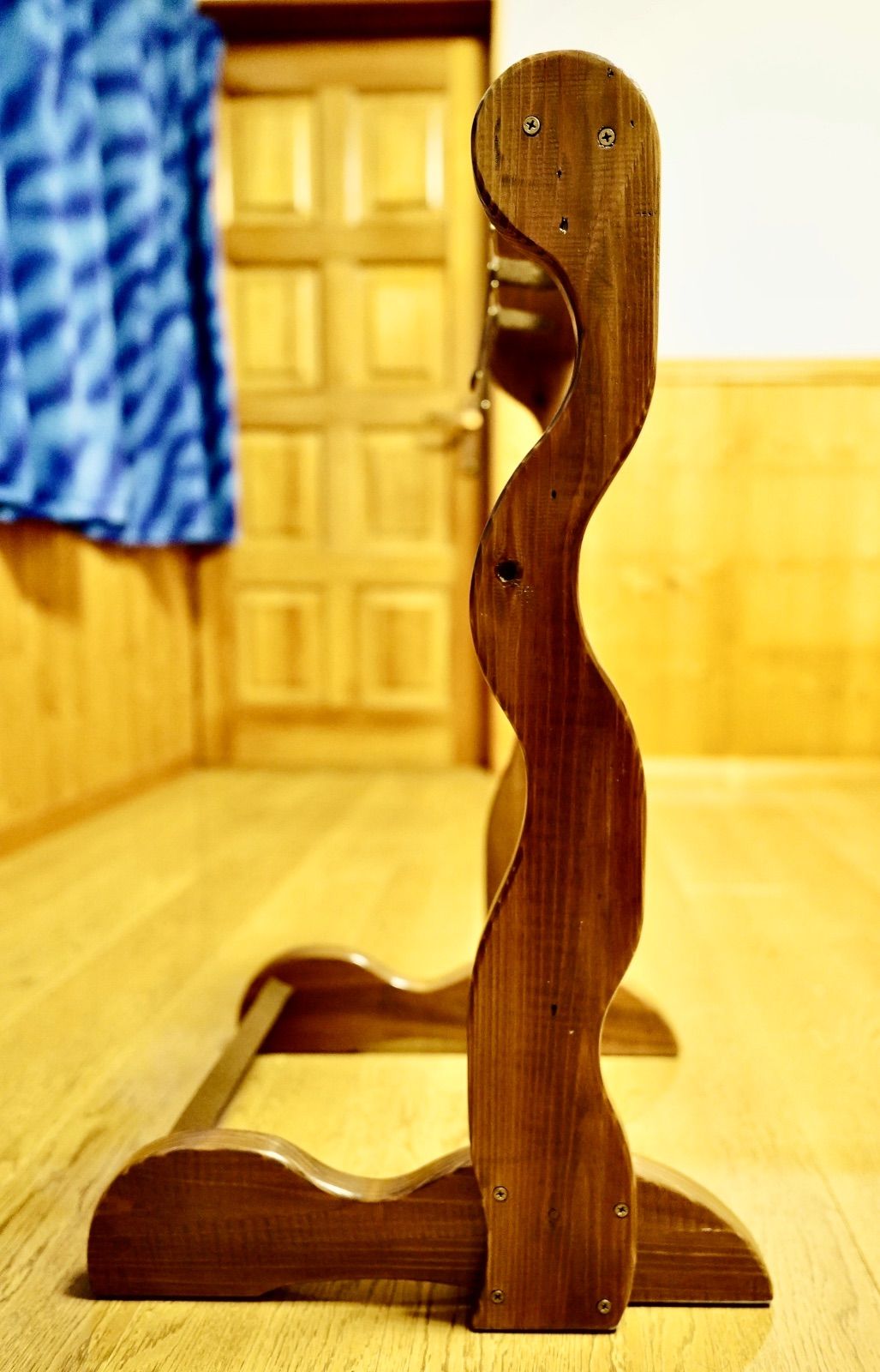 手作り木工 木製ギタースタンド