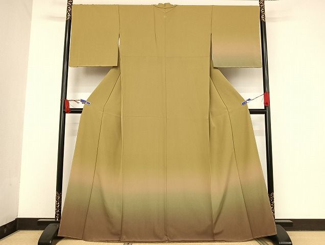 平和屋着物●本草木特殊堅牢染 京のいろかね 訪問着 煌彩ぼかし 反端付き 正絹 AAAU4331np