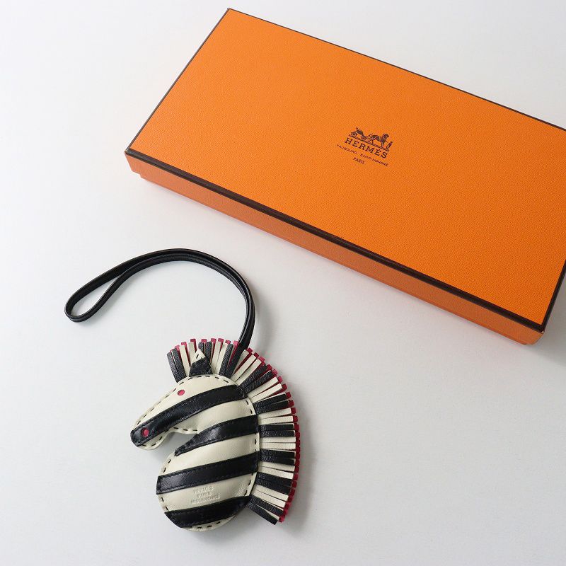 HERMES Geegeeゼブラ チャーム 美品 人気 エルメス HERMES ジージー