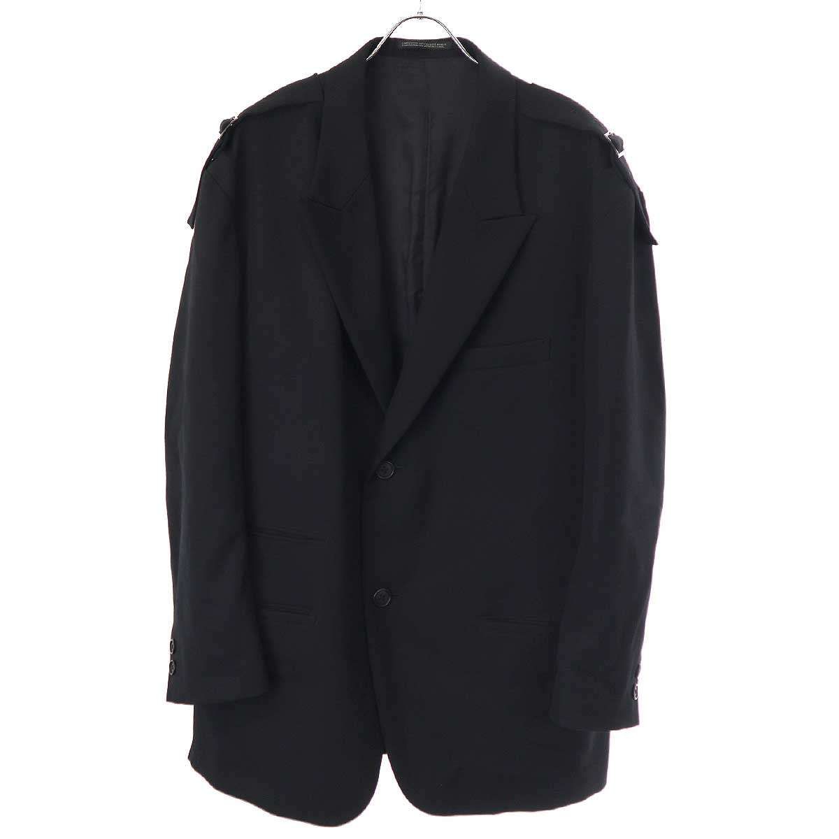 YOHJI YAMAMOTO / 24AW / ウールギャバ5Bジャケット ヨウジヤマモト24AW ウールギャバジンジャケットKindle Oasis 第9世代