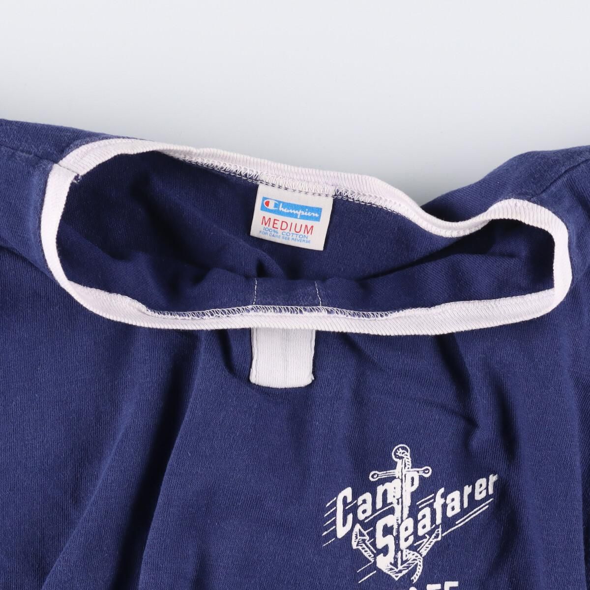 古着 70年代 チャンピオン Champion バータグ リンガー ロゴプリントTシャツ USA製 メンズXS ヴィンテージ/eaa272282