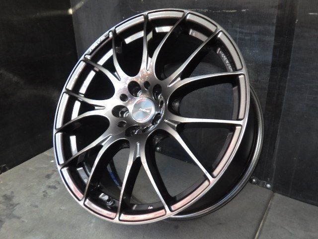 2974 A RAYS HOMURA 2ｘ7ホイール 19x8.5J 5穴 PCD114.3 45 4本 BRIGHTFACE_UK