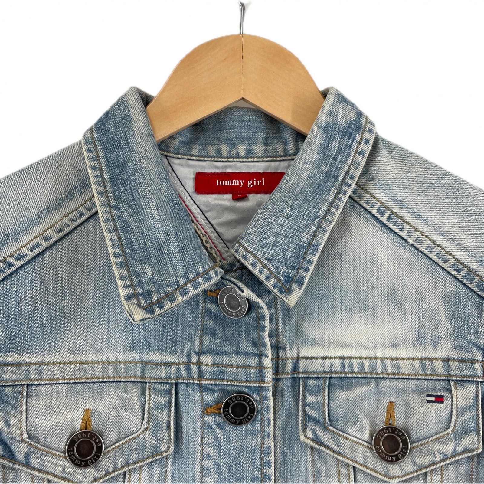  girl - トミーガール  デニムジャケット 美品 tommy girl トミーガール 無地 秋冬 AW デニムジャケット