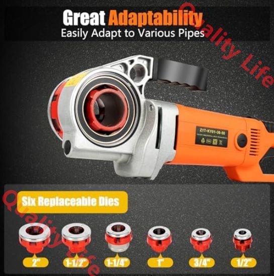 電動パイプねじ切りキット ねじ切り機