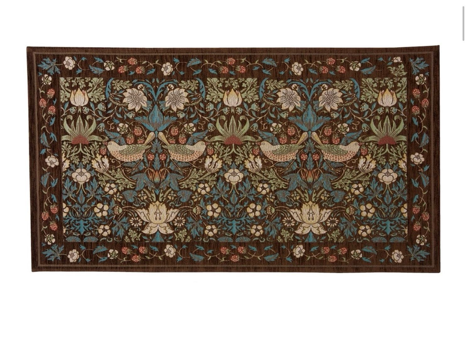 ウィリアム・モリス アイリス ラグカーペット絨毯 200cm x 200cm