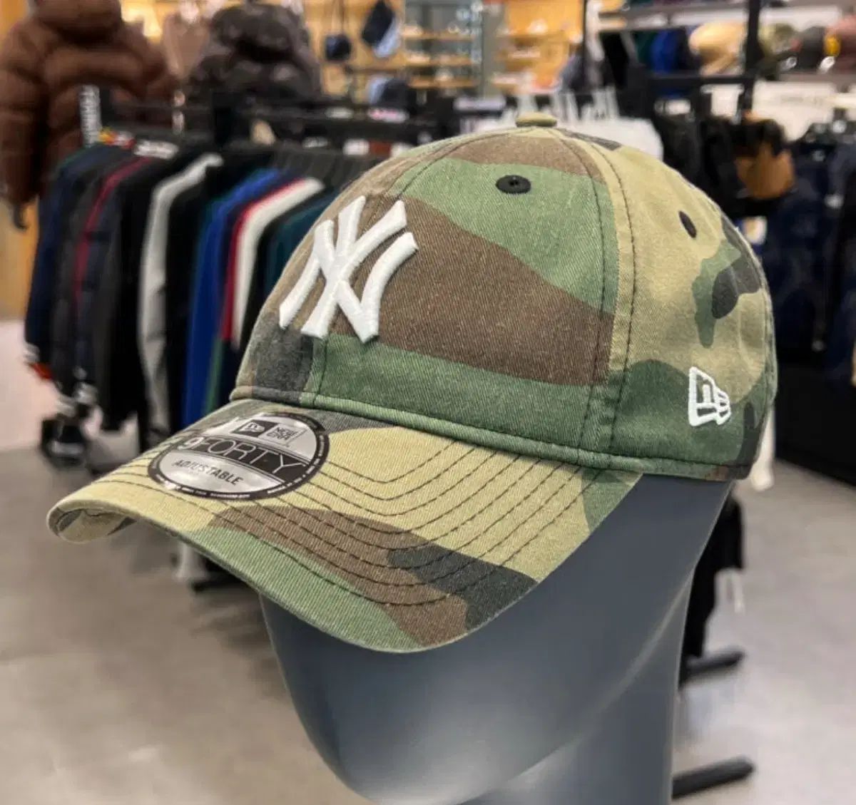 ERA ニューエラ MLB ニューヨーク ヤンキース ベーシック アンストラクチャー ボールキャップ ウッドランド カモフラージュ