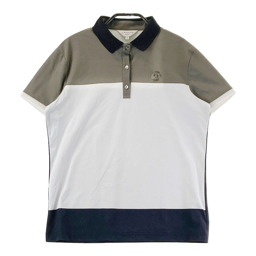 新品40 ランバン スポール LANVIN SPORT ニット 半袖ポロシャツ
