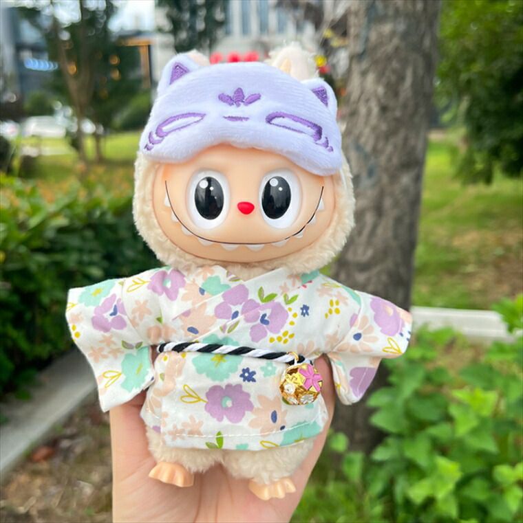 Nobu.ライブ衣装風ぬい服 ぬいぐるみ用服 Labubu服 ラブブ服 着物